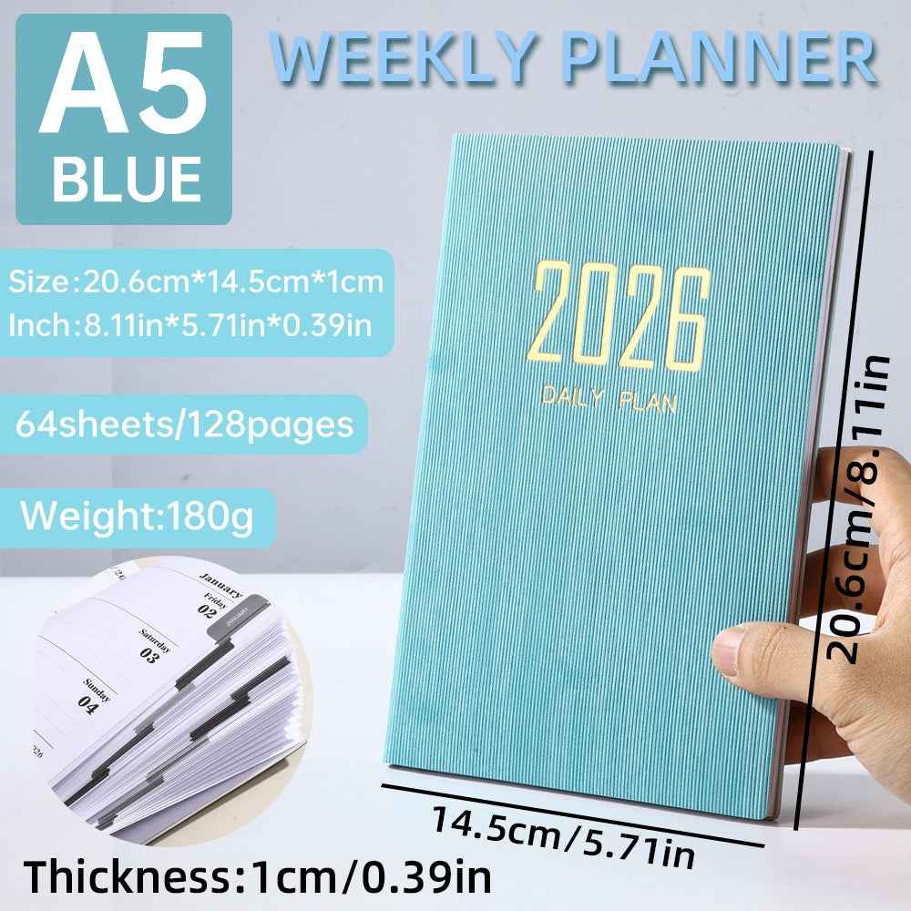 A5 Slim Leather Weekly Planner