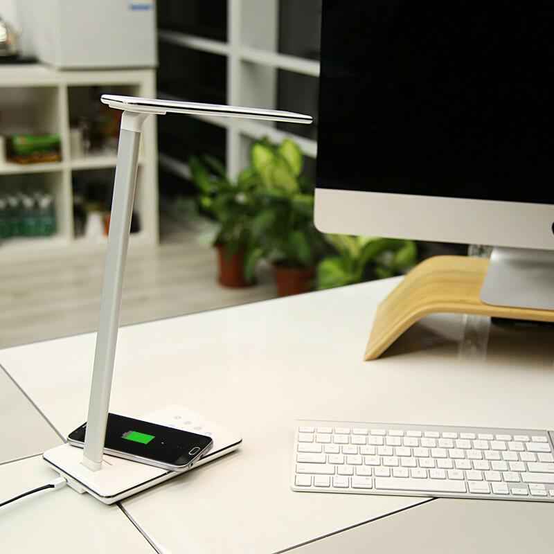 Wireless Charging LED Desk Lamp | Minimalist Bedside & Workspace Light