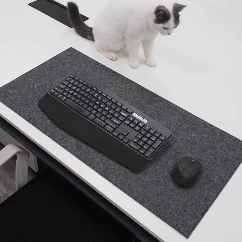 Minimalist Felt Desk Pad | Non-Slip Extended Mat for Mouse, Keyboard & Laptop