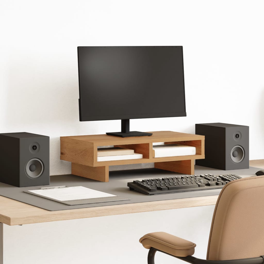 Wooden Monitor Stand - The Focus Chamber