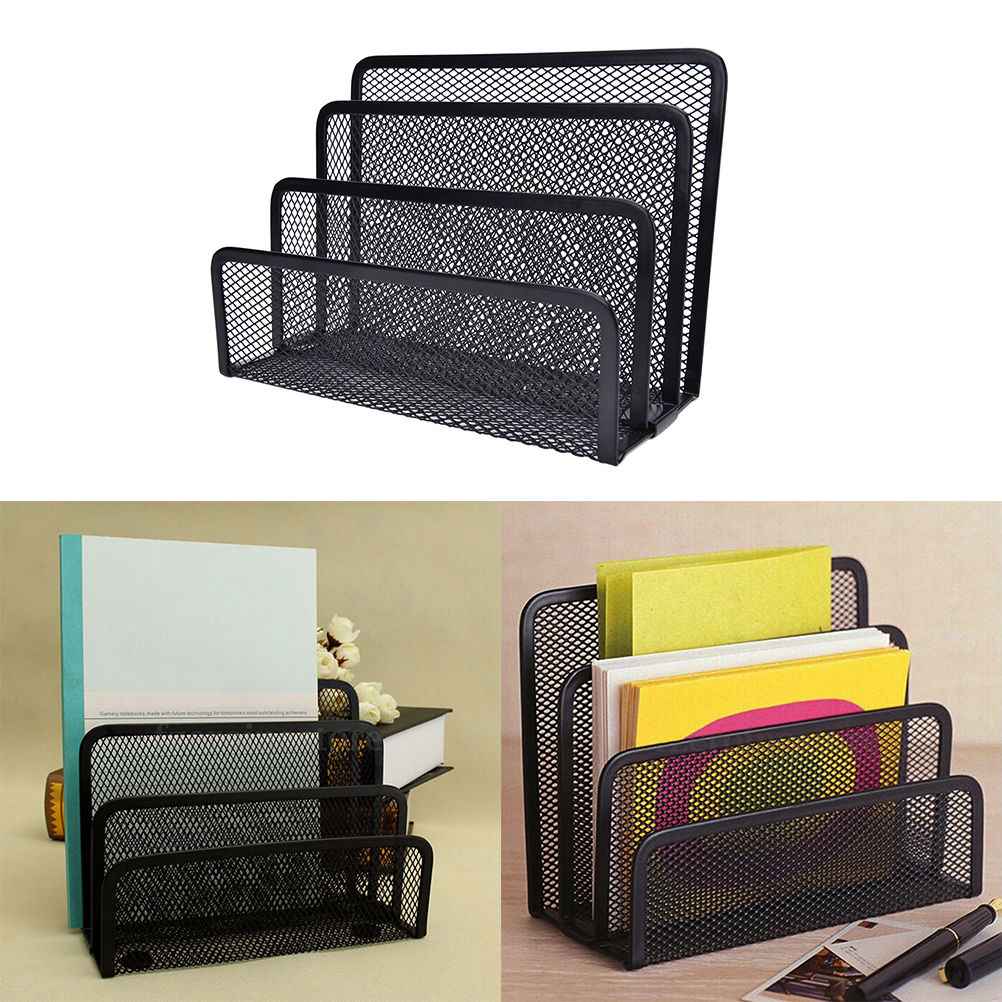 Metal Mesh Desk Organizer Shelf