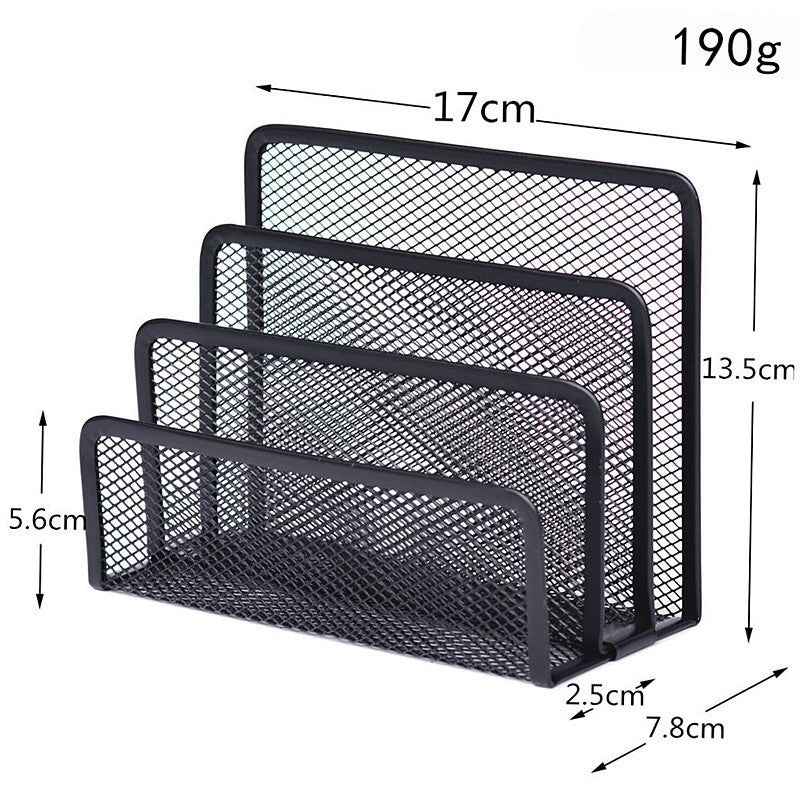 Metal Mesh Desk Organizer Shelf