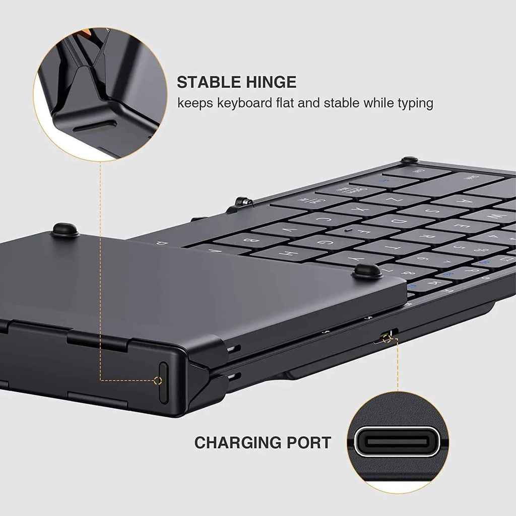 Folding Bluetooth Keyboard with Numeric Keypad