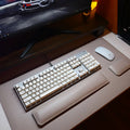Leather Mouse Pad with Wrist Rest & Keyboard Support - The Focus Chamber