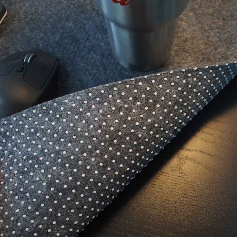 Minimalist Felt Desk Pad | Non-Slip Extended Mat for Mouse, Keyboard & Laptop